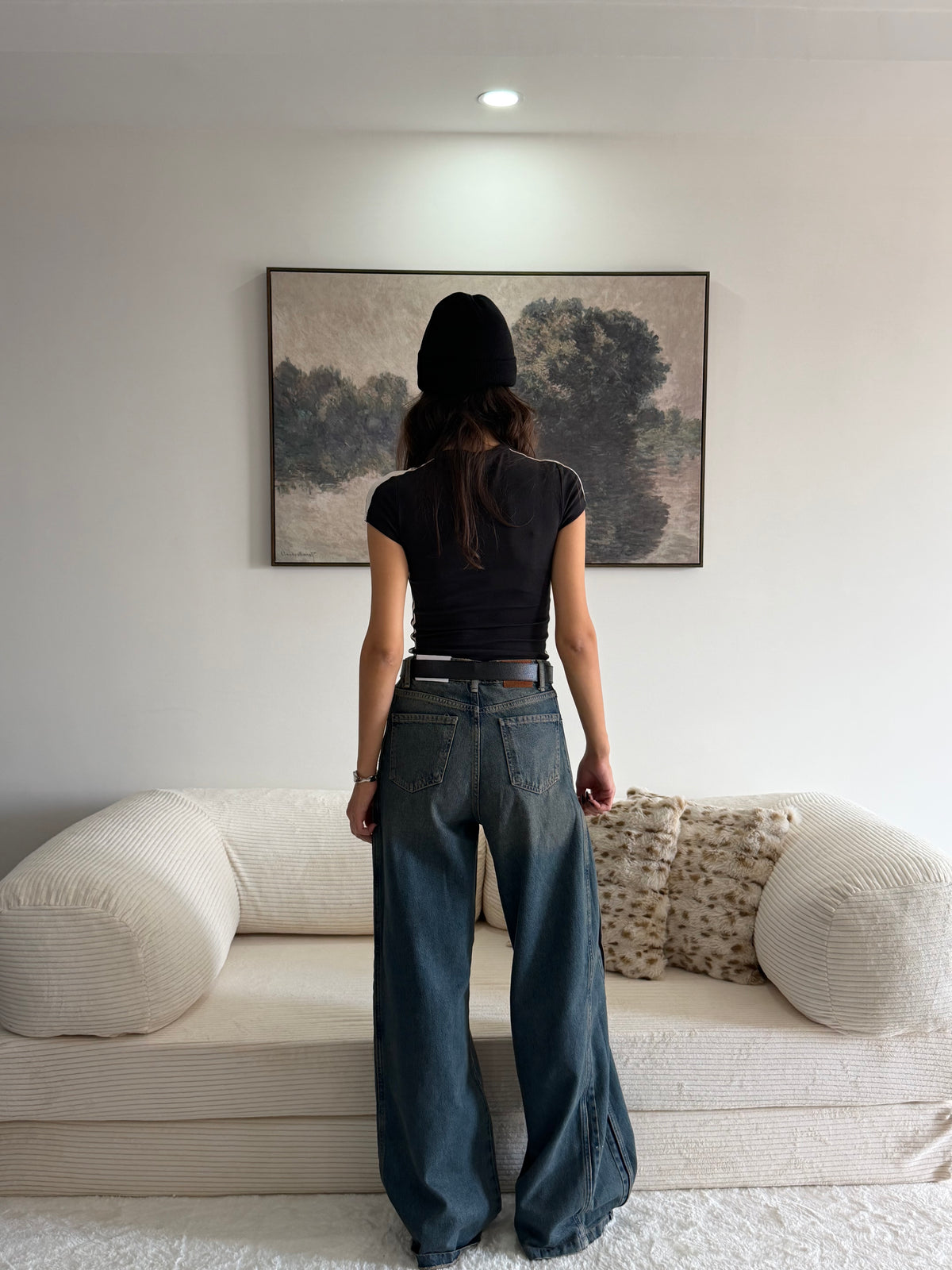 Yan Parça Detaylı Tasarım Jeans