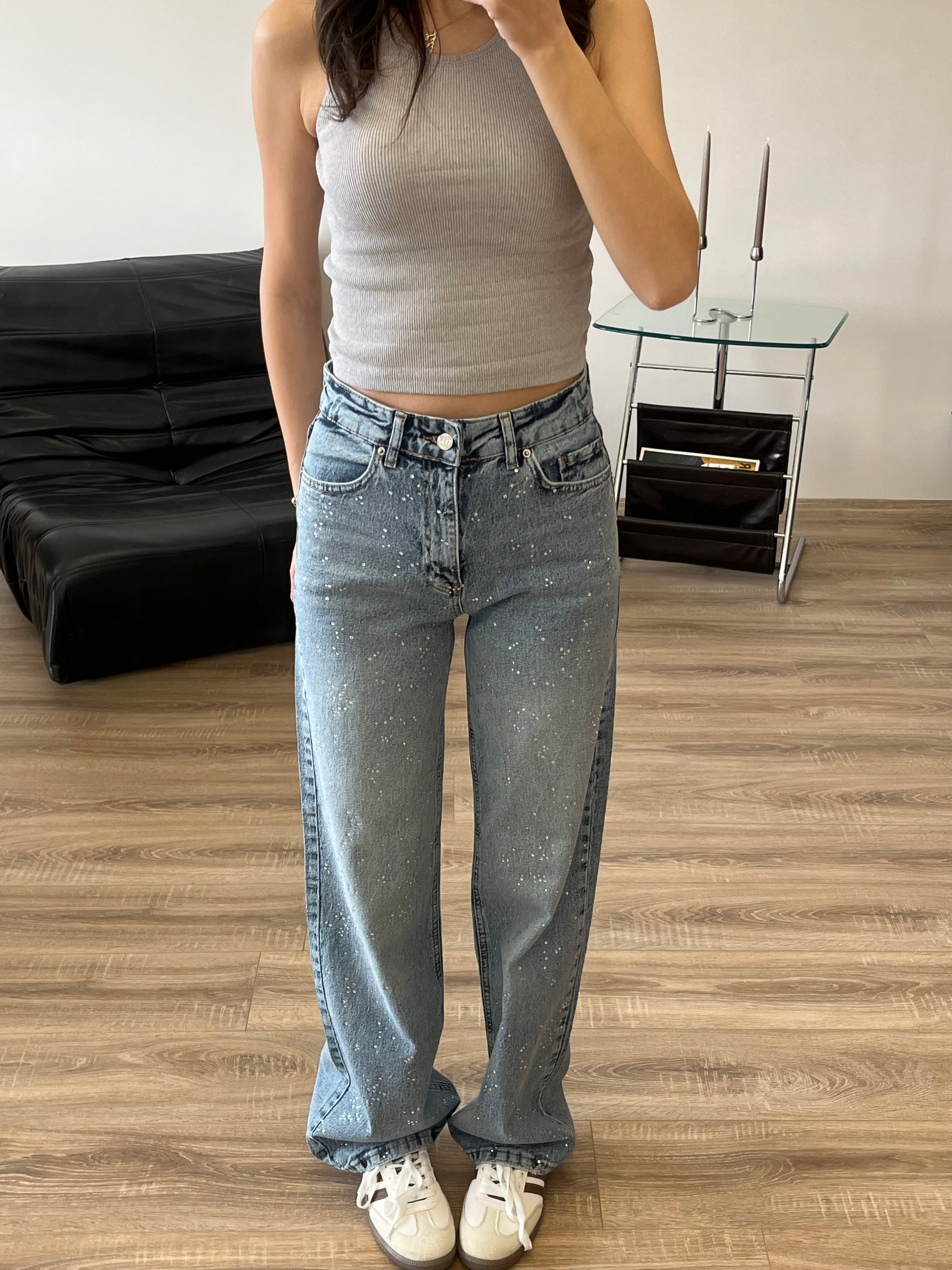 Taşlı Premium Jeans