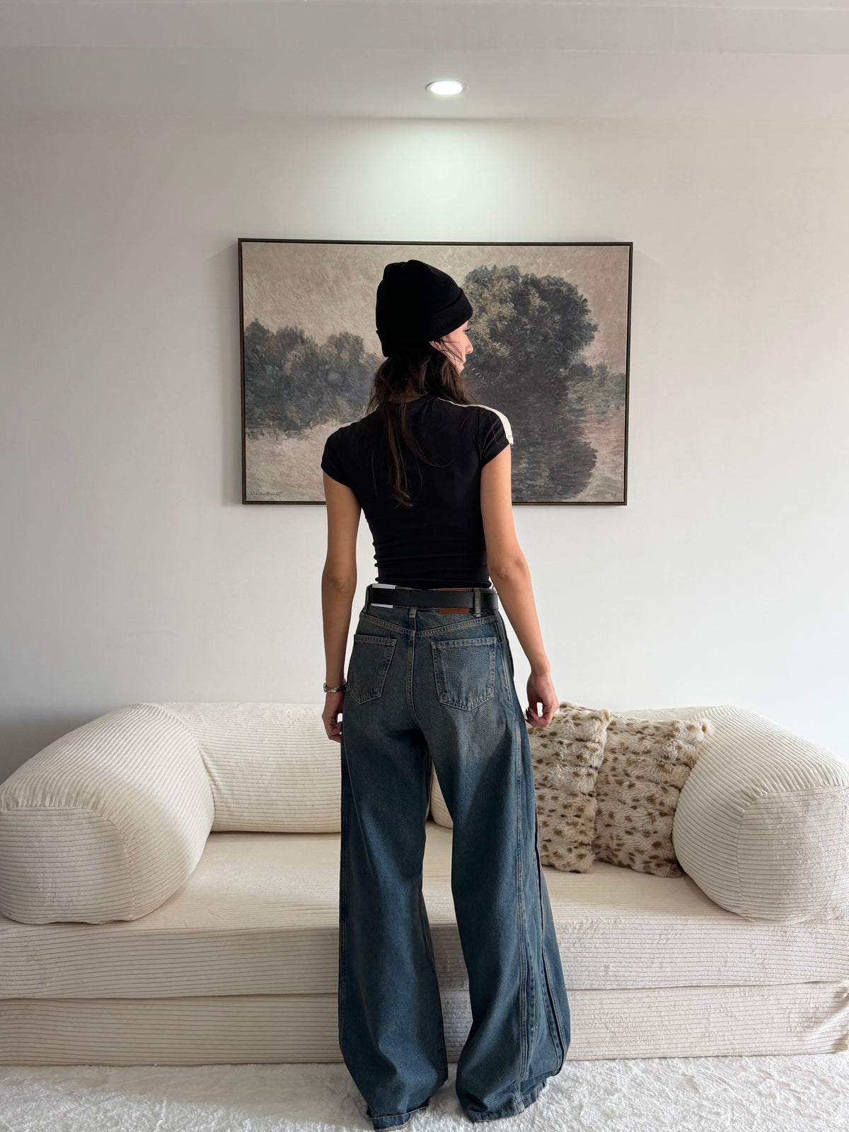 Yan Parça Detaylı Tasarım Jeans
