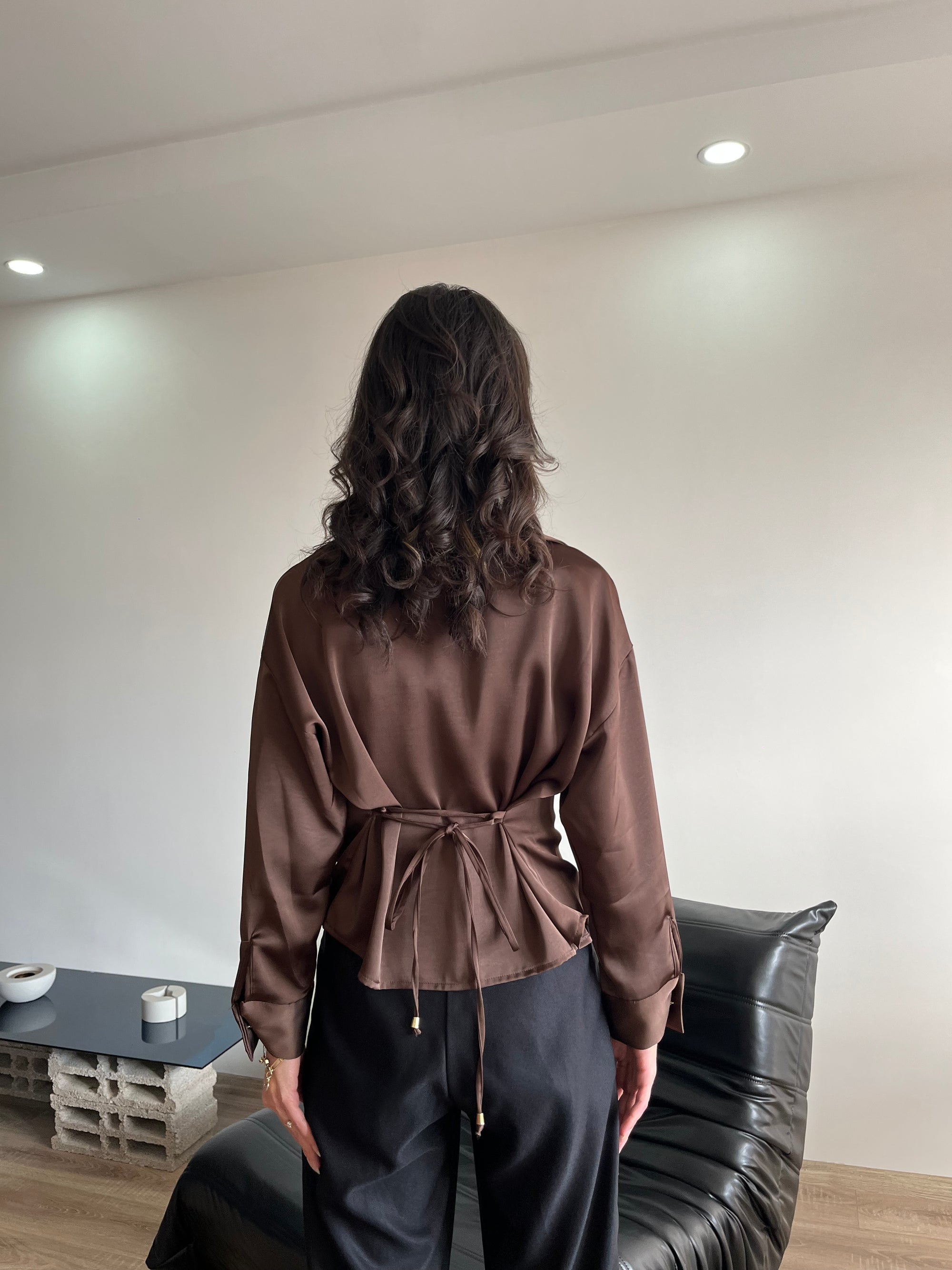 Saten gömlek (acı kahve )