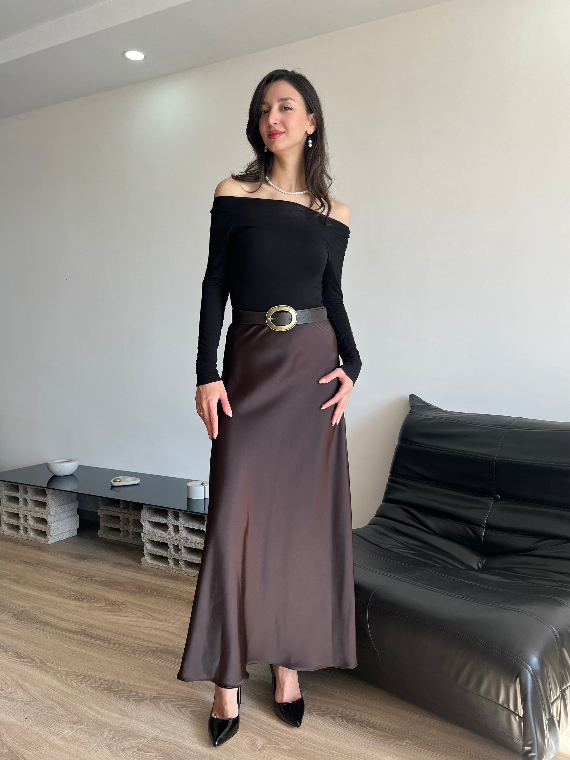 Saten etek (kahverengi)