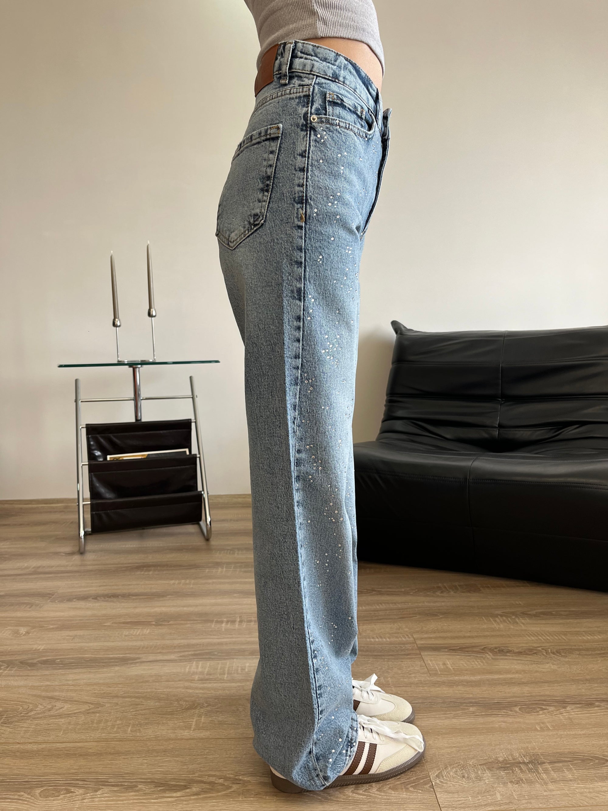Taşlı Premium Jeans