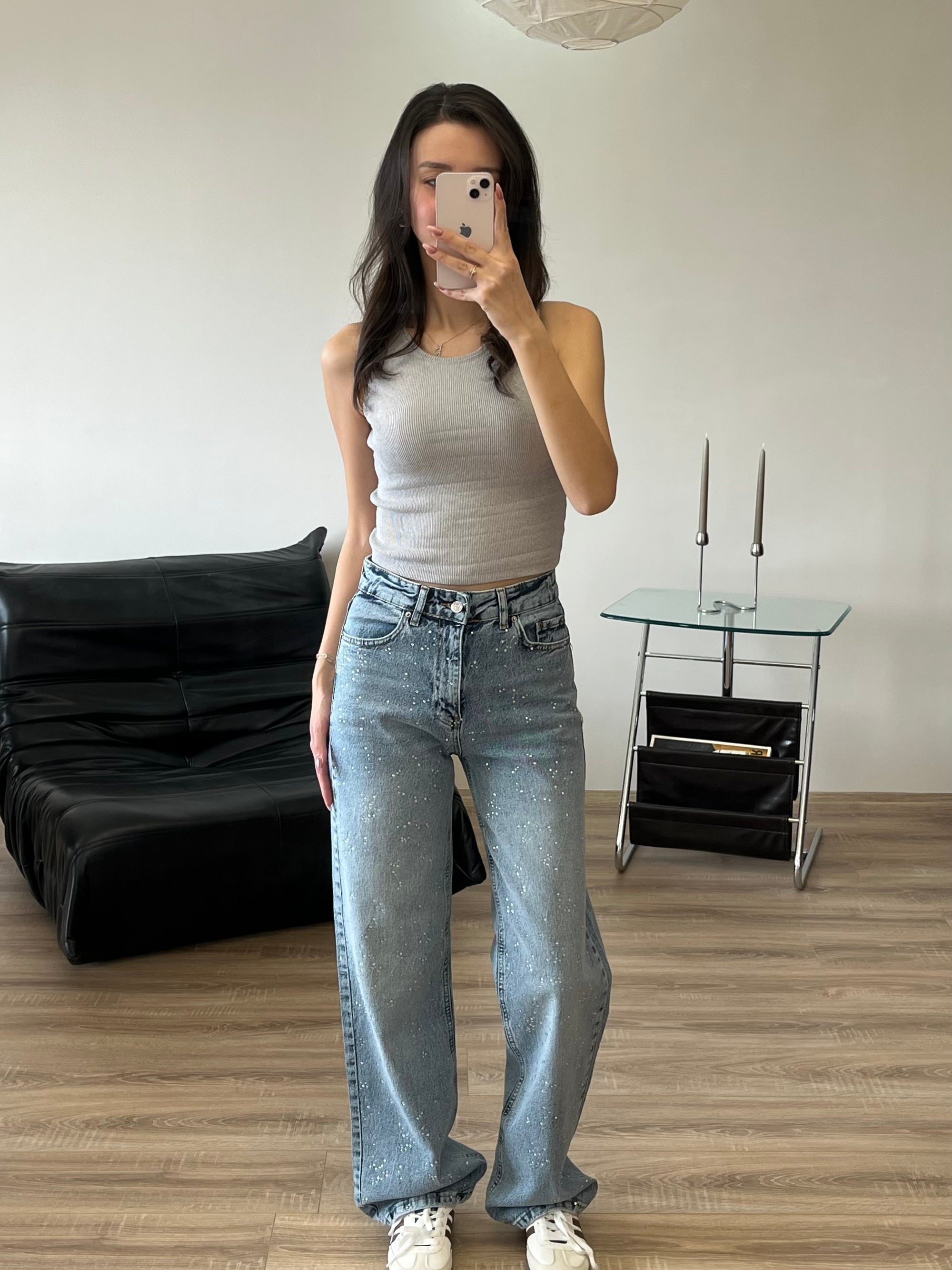 Taşlı Premium Jeans