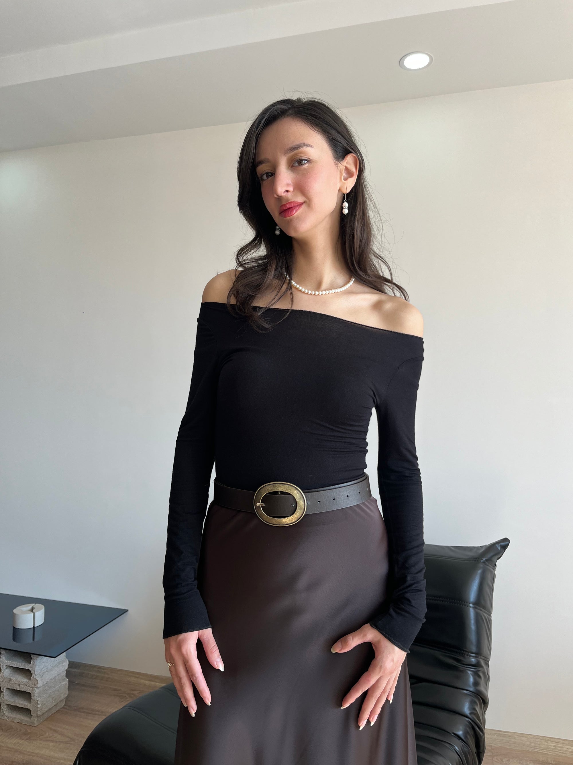 Saten etek (kahverengi)