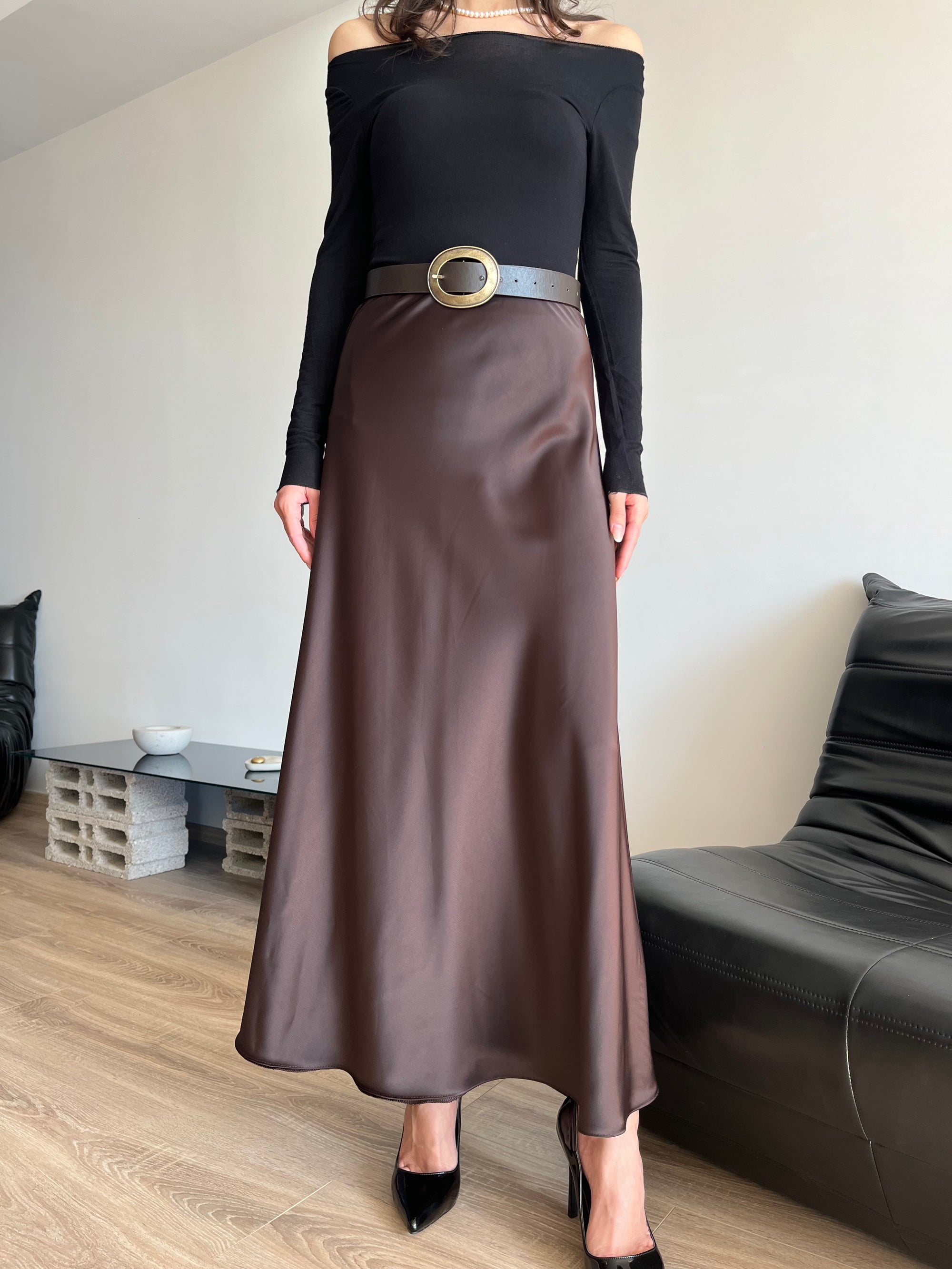 Saten etek (kahverengi)