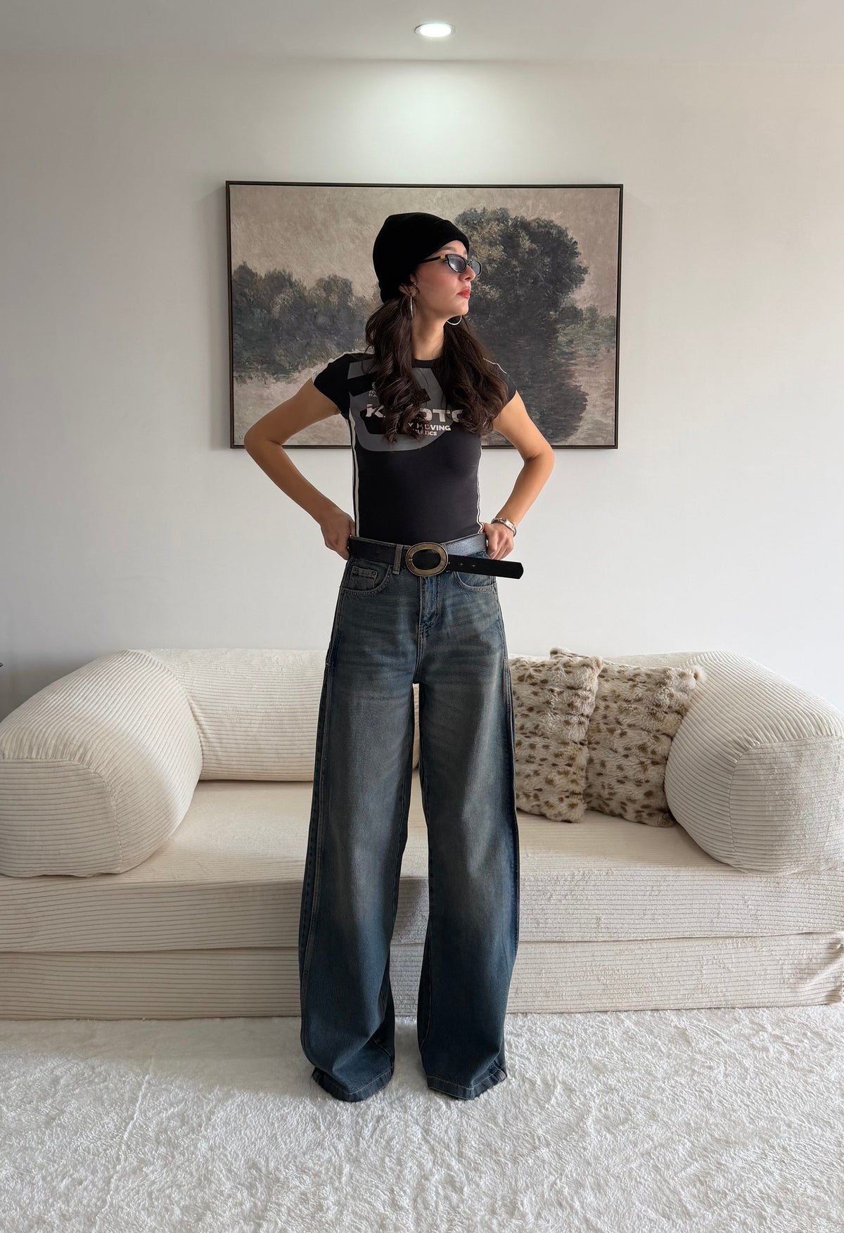 Yan Parça Detaylı Tasarım Jeans