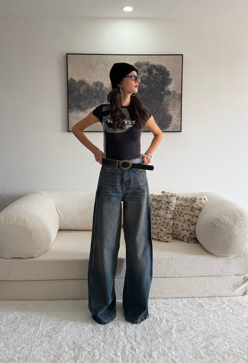 Yan Parça Detaylı Tasarım Jeans