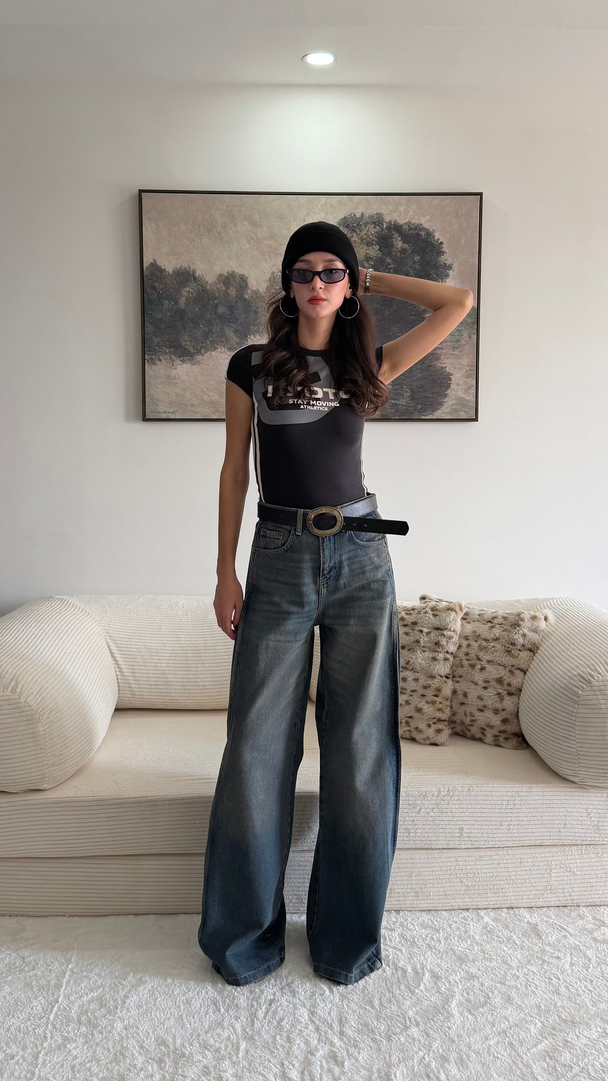 Yan Parça Detaylı Tasarım Jeans