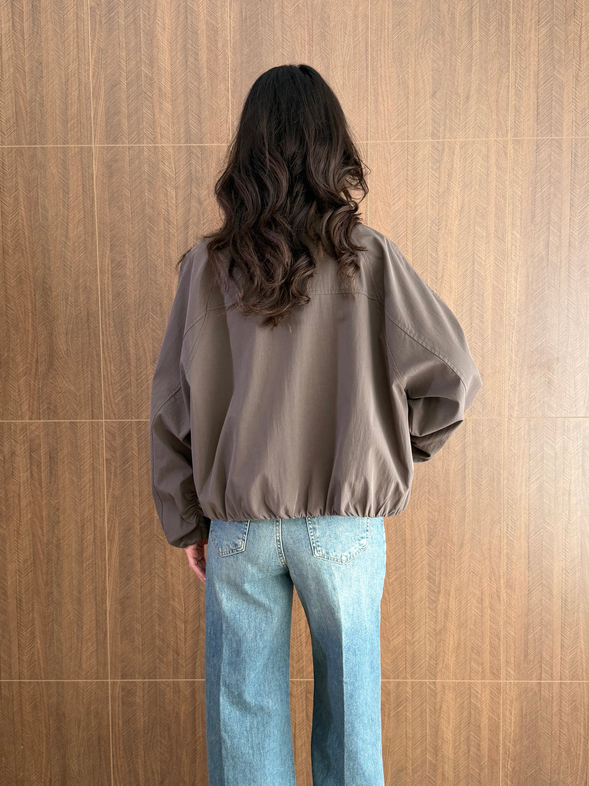 Kruvaze Reglan Ceket (Koyu Vizon)