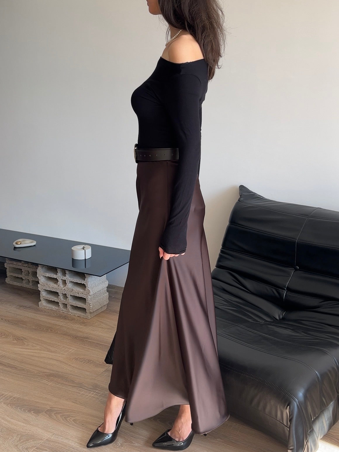 Saten etek (kahverengi)