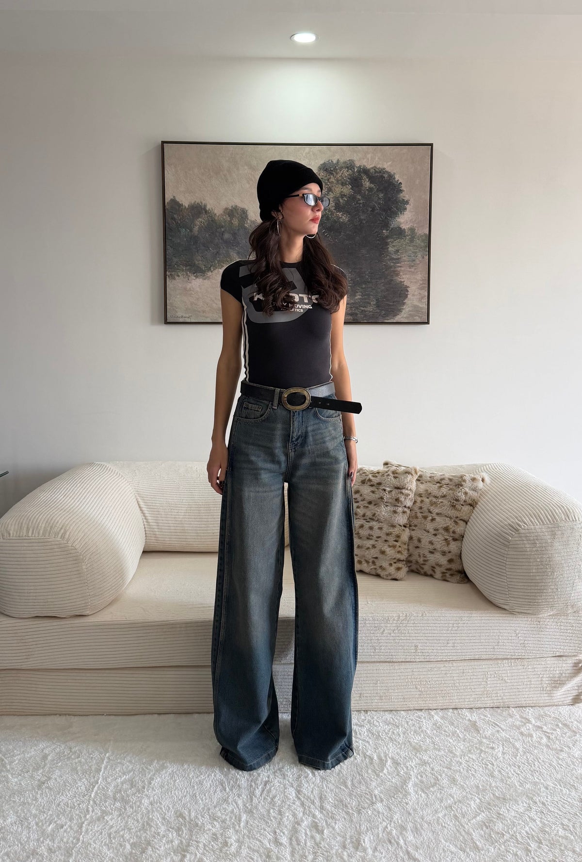 Yan Parça Detaylı Tasarım Jeans