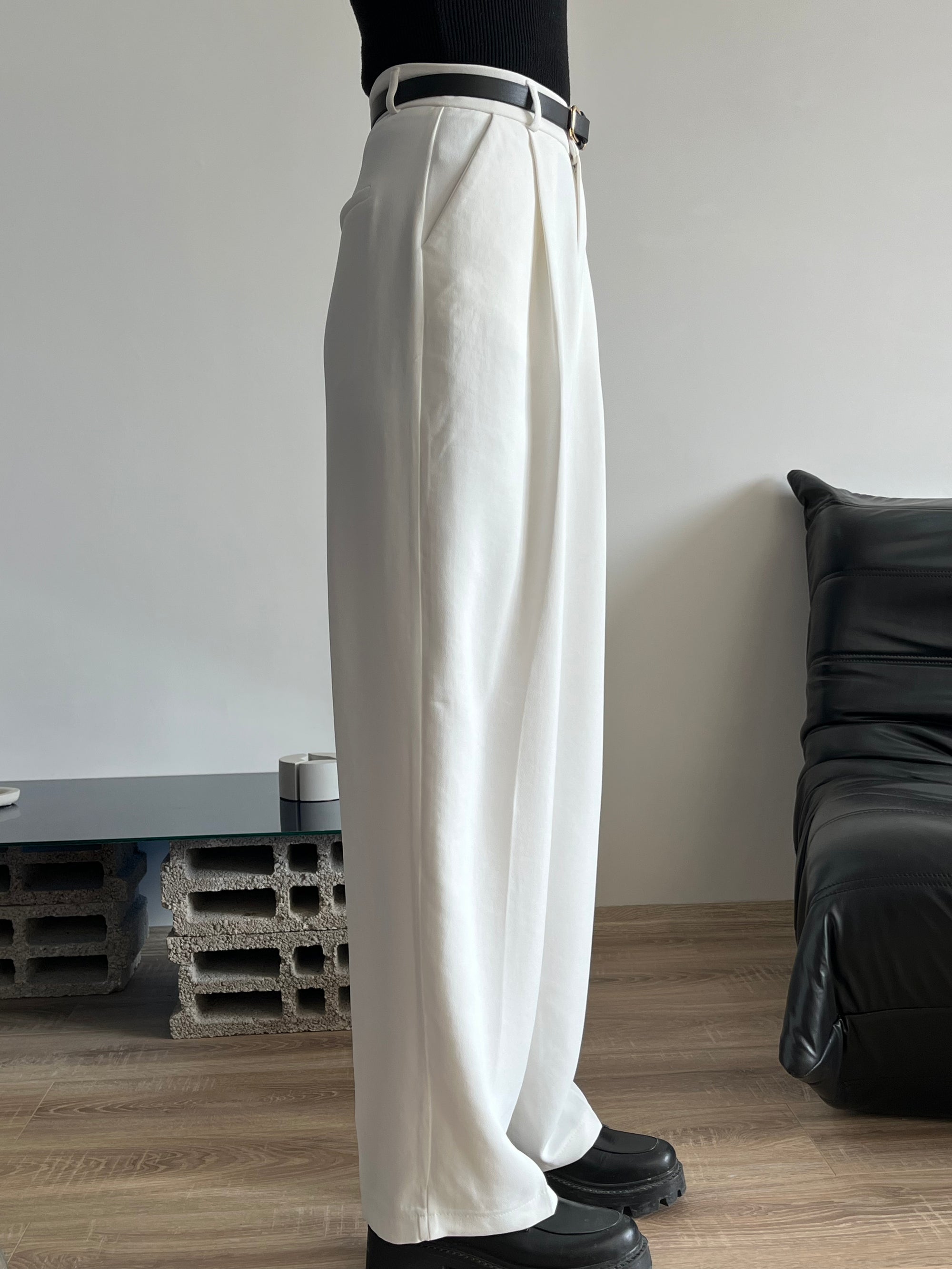 Kumaş Pantolon (Beyaz)