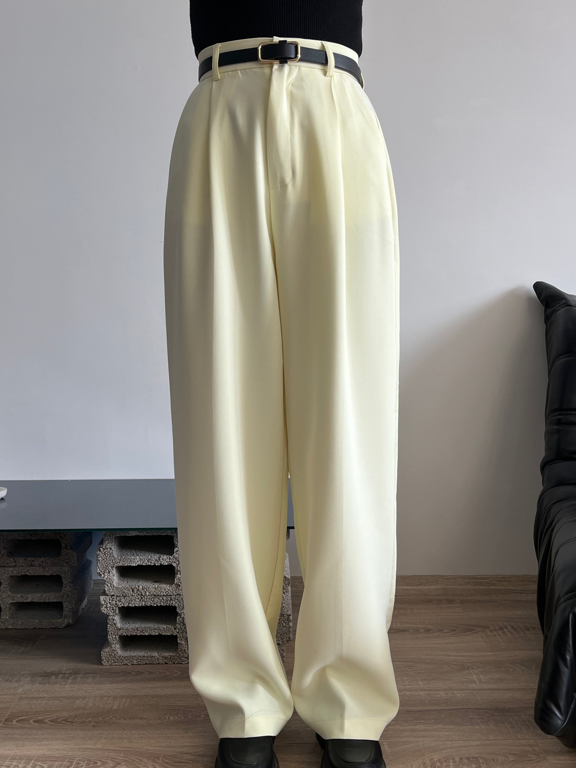 Kumaş Pantolon (Sarı)