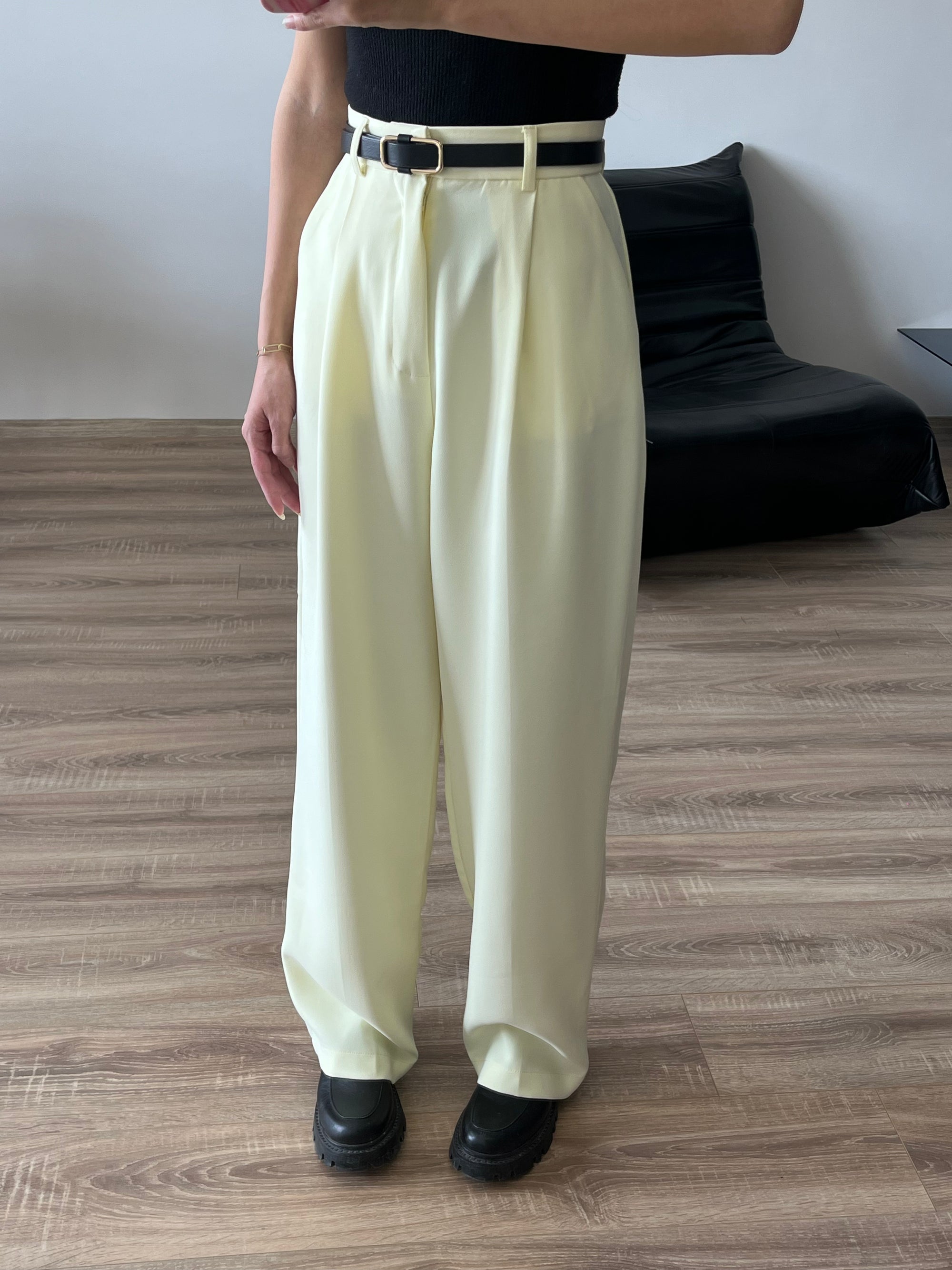 Kumaş Pantolon (Sarı)