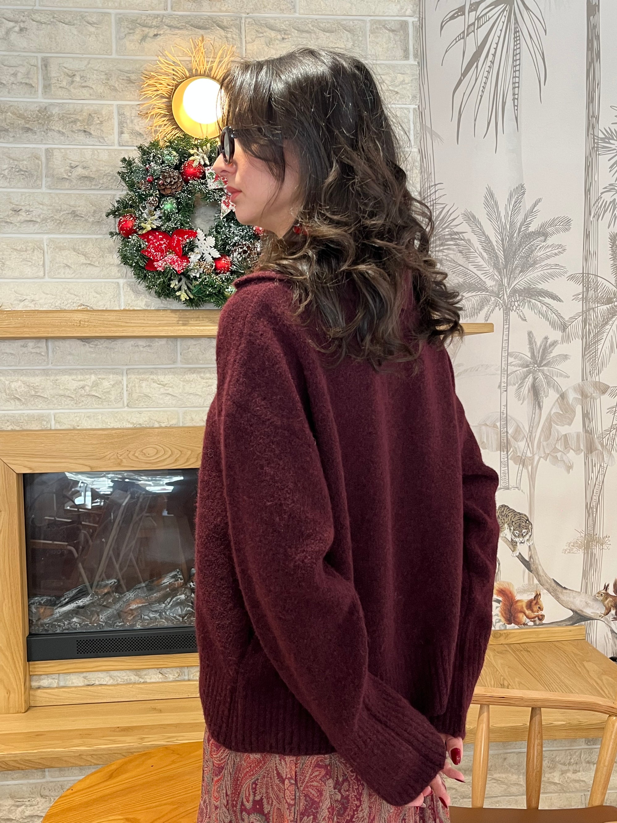 Polo Yaka Kazak (Bordo)