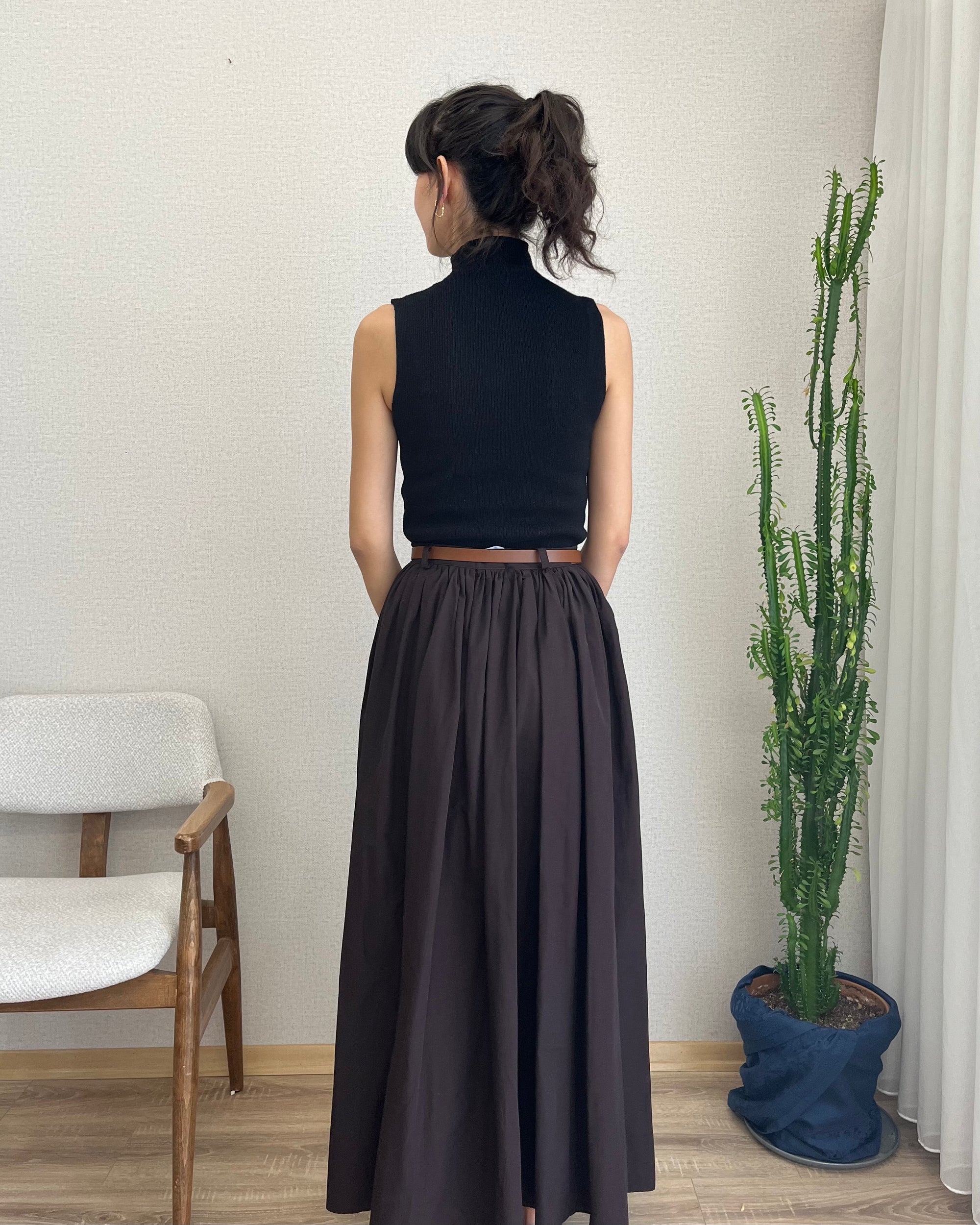 Kemerli Cepli Etek (Acı Kahve)