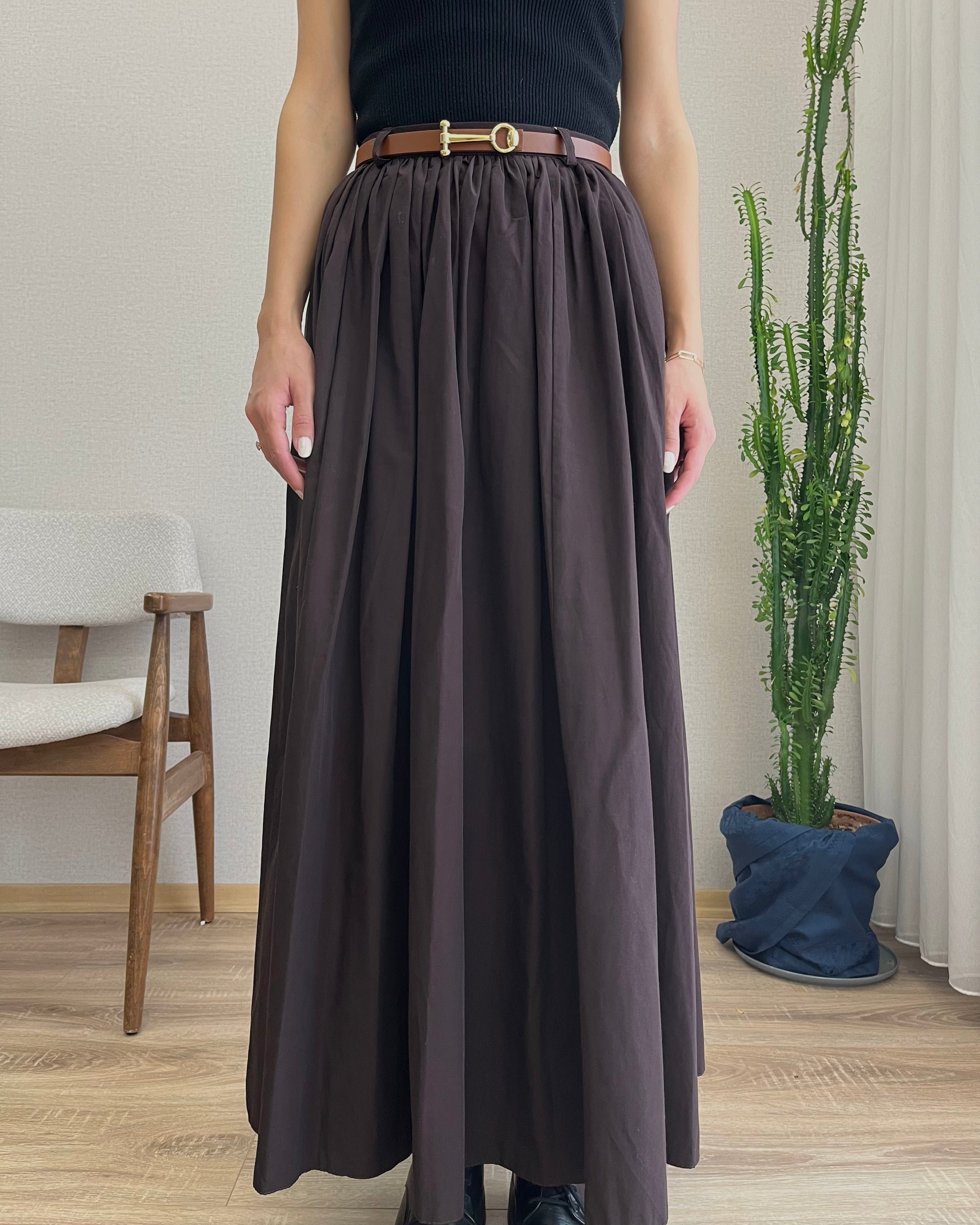 Kemerli Cepli Etek (Acı Kahve)