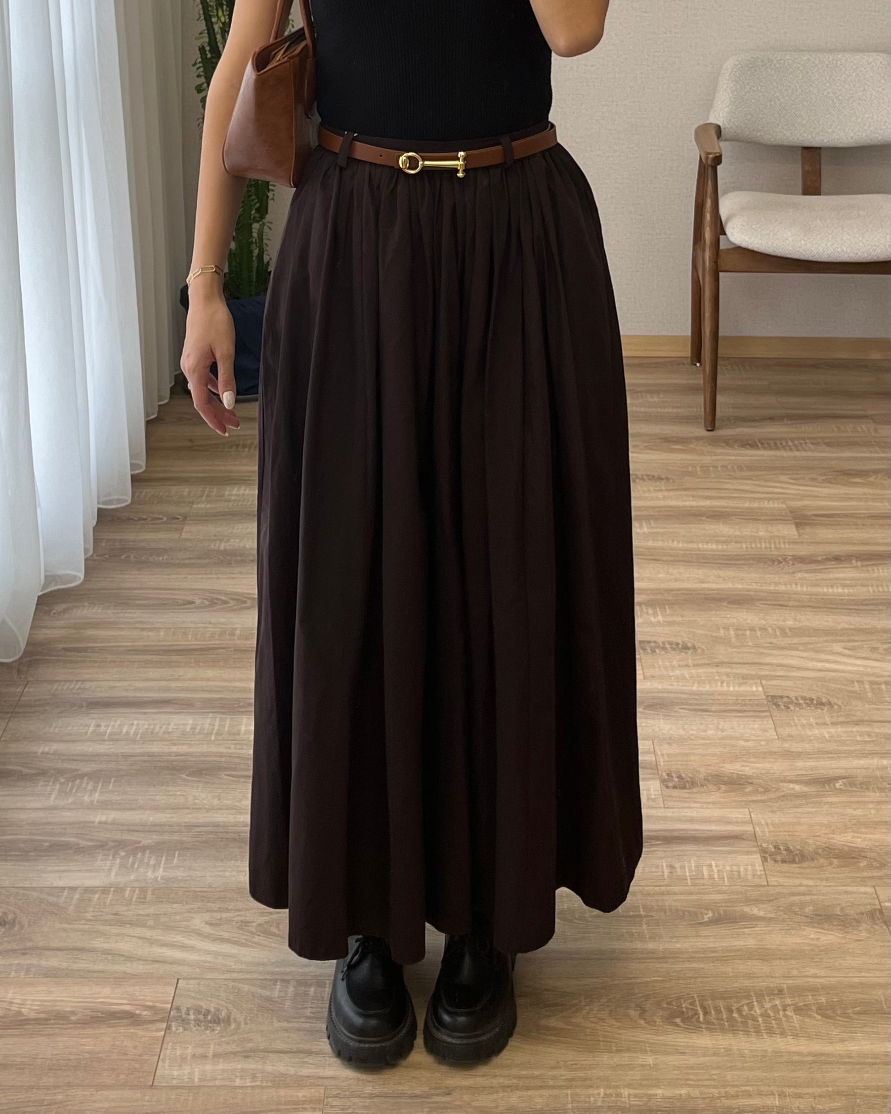 Kemerli Cepli Etek (Acı Kahve)